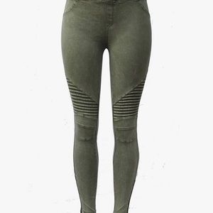 Woman’s moto pants.